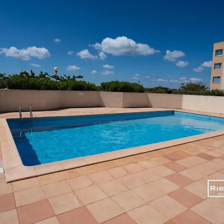 Vias-plage - Climatise Avec Piscine Face A La Lejlighed *