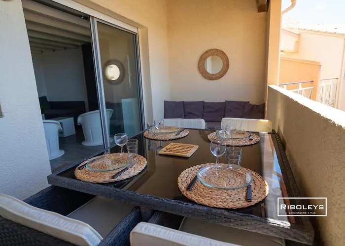 Apartmán Riboleys - T2 Climatise Avec Piscine Face A La Vias
